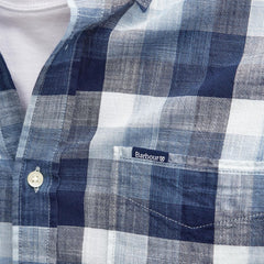 Barbour Hillroad Tailored Shirt Classic Navy - Parasol Store