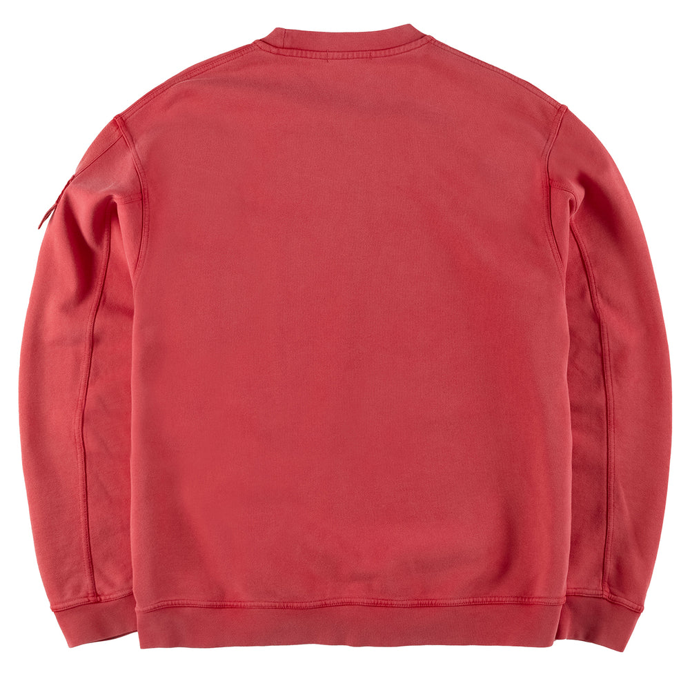 ST95 Luna Nucleo Oversized Crew Sweatshirt Washed Red - Parasol Store