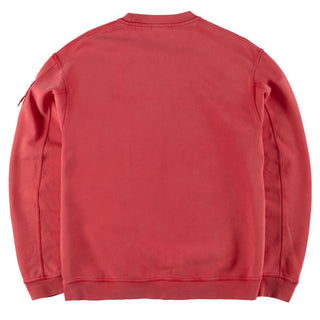 ST95 Luna Nucleo Oversized Crew Sweatshirt Washed Red - Parasol Store