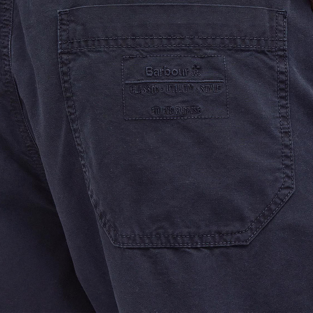 Barbour Grindle Straight-Leg Trousers Classic Navy - Parasol Store