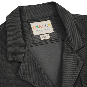 Uskees 3006 Cord Blazer Faded Black - Parasol Store