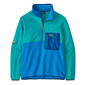 Patagonia Microdini 1/2 Zip Pullover Fleece Vessel Blue - Parasol Store