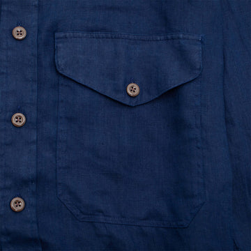 Polo Ralph Lauren Classic Fit Linen Shirt Newport Navy - Parasol Store