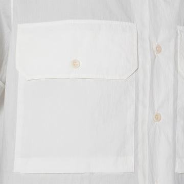 Ten C Camicia Manica Corta Shirt White Snow - Parasol Store
