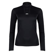Paramo Womens Cambia Zip Neck Top Black Paramo