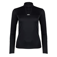 Paramo Womens Cambia Zip Neck Top Black Paramo