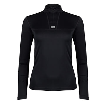 Paramo Womens Cambia Zip Neck Top Black Paramo
