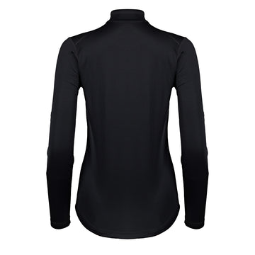 Paramo Womens Cambia Zip Neck Top Black Paramo