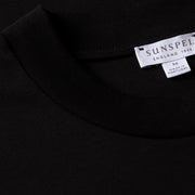 Sunspel Relaxed Fit Heavyweight T‑Shirt Black - Parasol Store