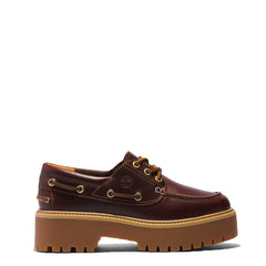 Timberland Womens Stone Street Platform Boat Shoe Rootbeer - Parasol Store