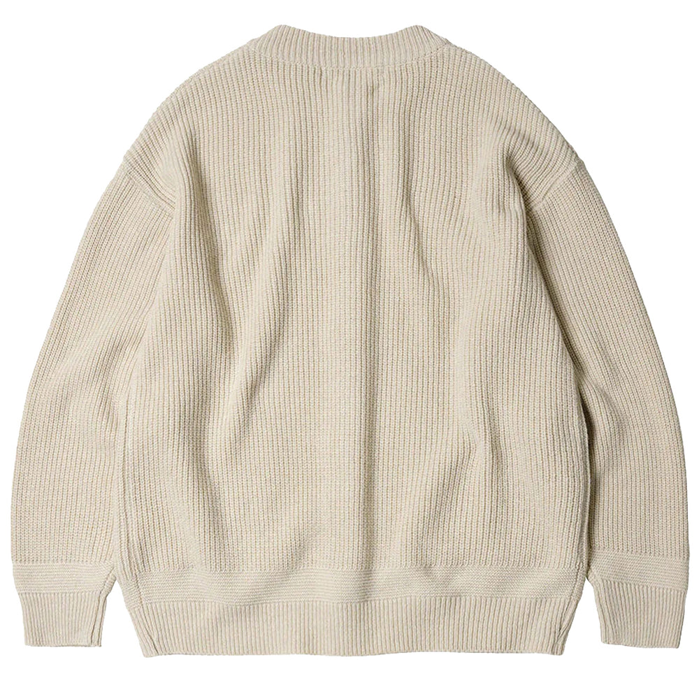 Frizmworks Heavy Wool Round Cardigan Cream - Parasol Store