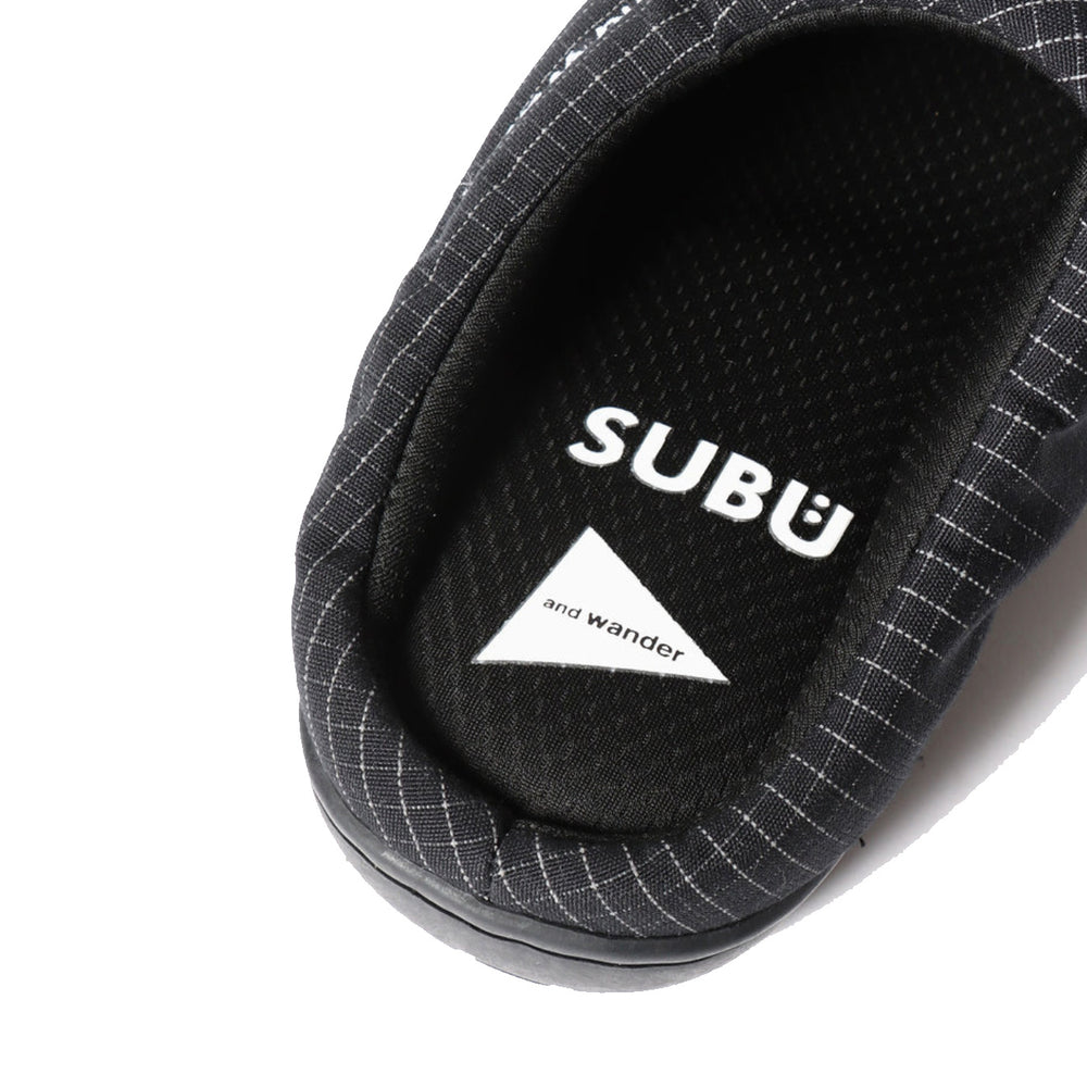 Subu × And Wander Reflective Rip Slipper Black And Wander