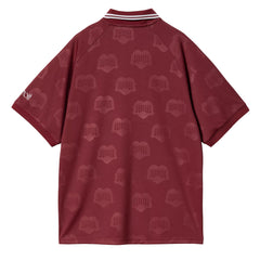 Carhartt WIP S/S Harttes Football T-Shirt Heart Train Jacquard / Mulberry - Parasol Store