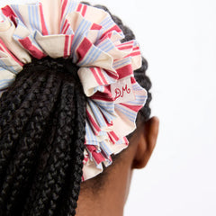 Damson Madder Garter Scrunchie Cherry Business Stripe - Parasol Store