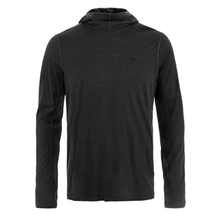 Fjallraven Abisko Wool Sun-hoodie Black - Parasol Store