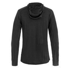 Fjallraven Womens Abisko Wool Sun-hoodie Black - Parasol Store