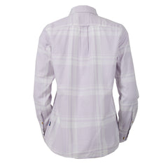 Fjallraven Womens Ovik Lite Flannel Shirt Chalk White / Lavender Mist - Parasol Store