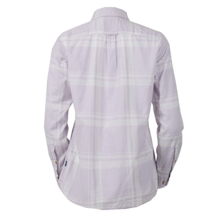Fjallraven Womens Ovik Lite Flannel Shirt Chalk White / Lavender Mist - Parasol Store