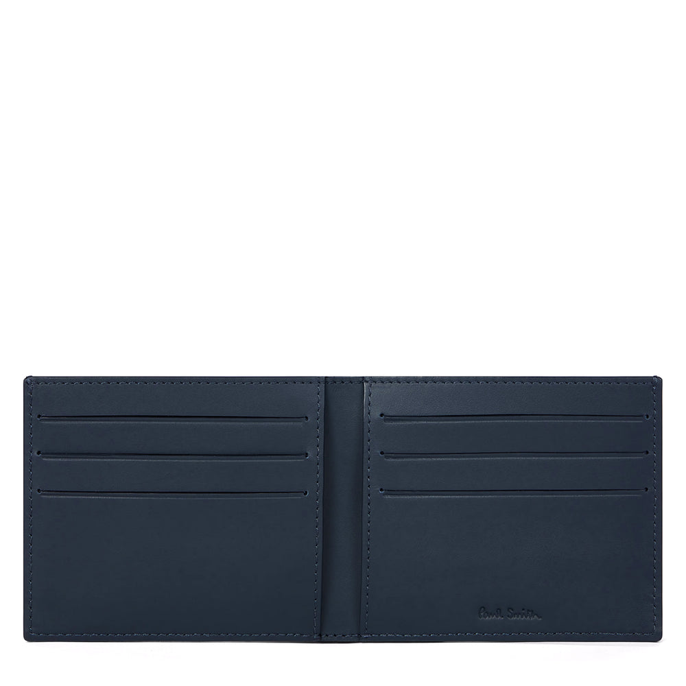 Paul Smith Leather Compact Billfold Wallet Navy - Parasol Store