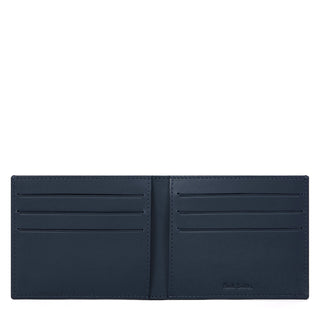 Paul Smith Leather Compact Billfold Wallet Navy - Parasol Store