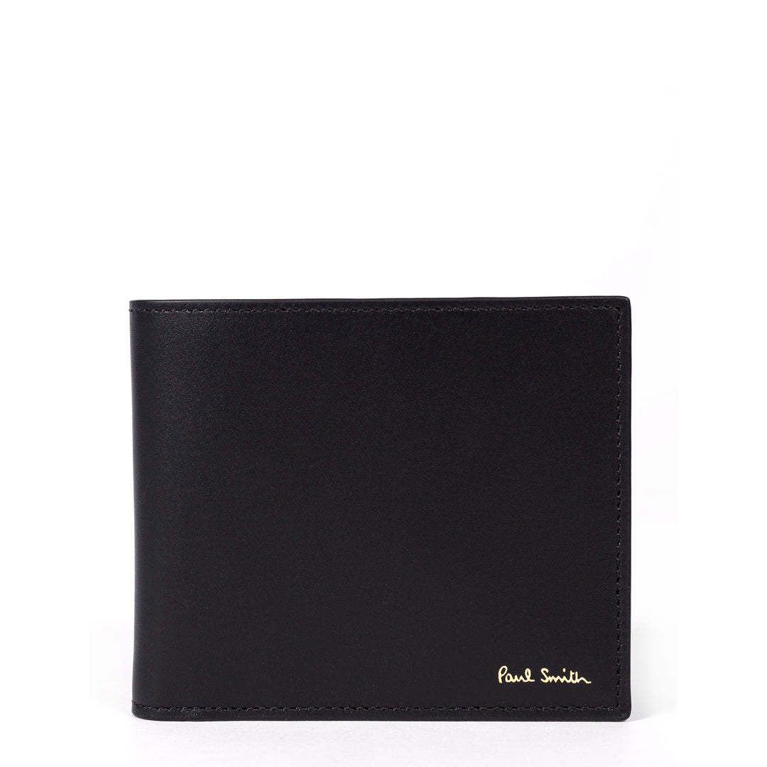 Paul Smith Signature Stripe Billfold Wallet Black - Parasol Store