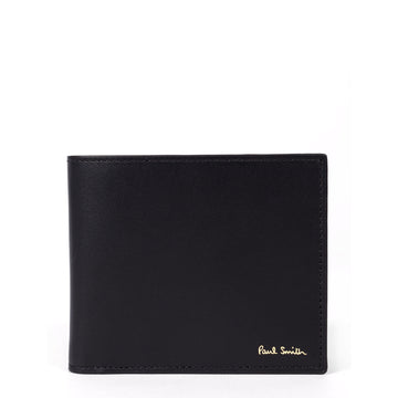 Paul Smith Signature Stripe Billfold Wallet Black - Parasol Store