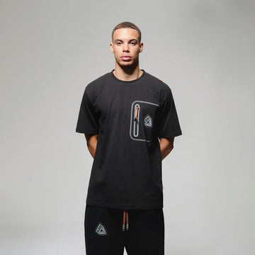 A Zero Effect Reflective Pocket T-Shirt Black