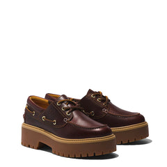 Timberland Womens Stone Street Platform Boat Shoe Rootbeer - Parasol Store
