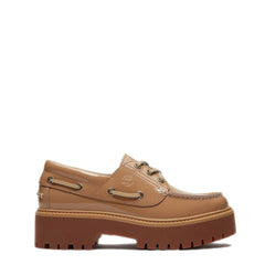 Timberland Womens Stone Street Platform Boat Shoe Beige - Parasol Store