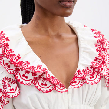 Damson Madder Caroline Blouse Cherries - Parasol Store