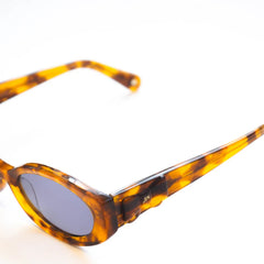 Damson Madder Catty Oval Sunglasses With Bow Detail Tort - Parasol Store