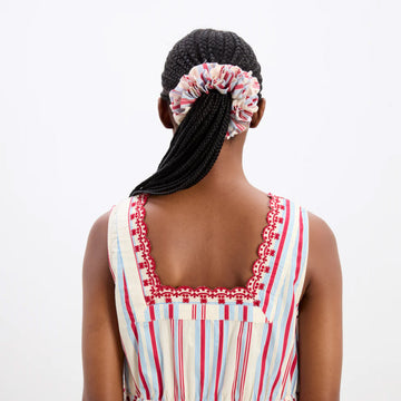 Damson Madder Garter Scrunchie Cherry Business Stripe - Parasol Store