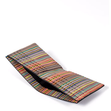 Paul Smith Signature Stripe Billfold Wallet Black - Parasol Store