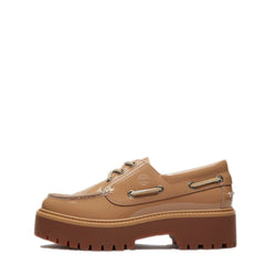 Timberland Womens Stone Street Platform Boat Shoe Beige - Parasol Store