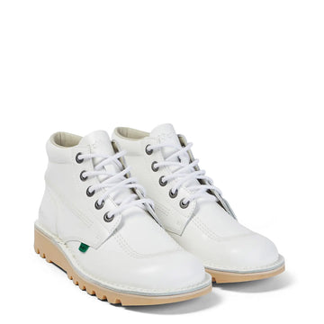 Kickers Womens Kick Hi White Leather Kickers