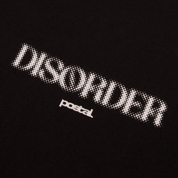 Postal Disorder Print Back Print Tee Black