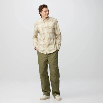Fjallraven Ovik Lite Flannel Shirt Classic Dark Navy / Chalk White