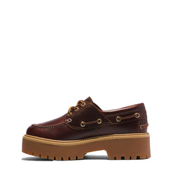 Timberland Womens Stone Street Platform Boat Shoe Rootbeer - Parasol Store
