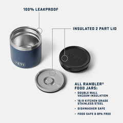 YETI 8oz Rambler Insulated Food Jar Navy - Parasol Store