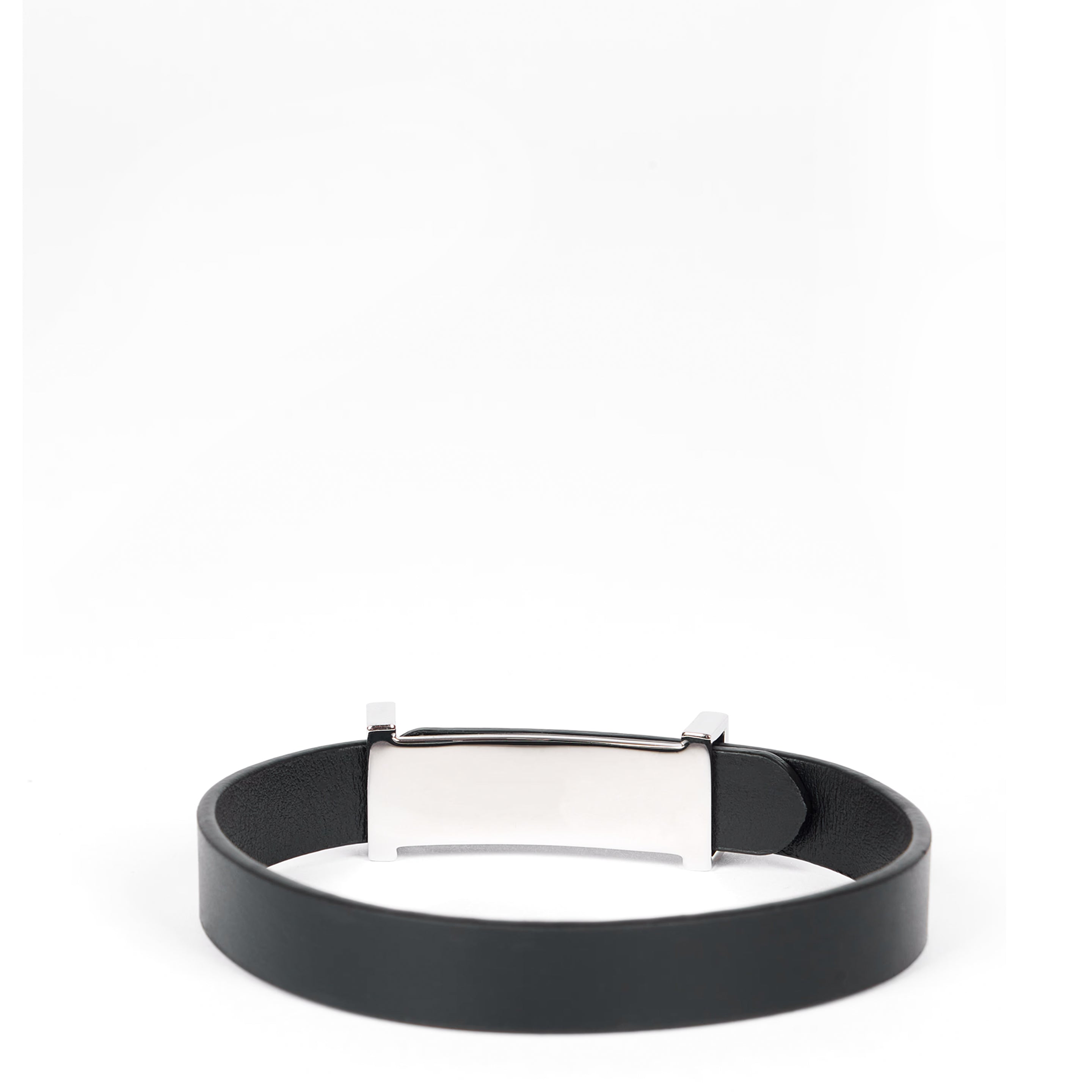 Paul Smith Buckle Leather Bracelet Black - Parasol Store