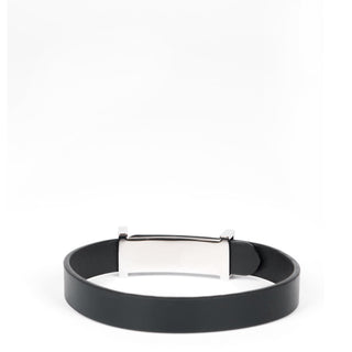Paul Smith Buckle Leather Bracelet Black - Parasol Store