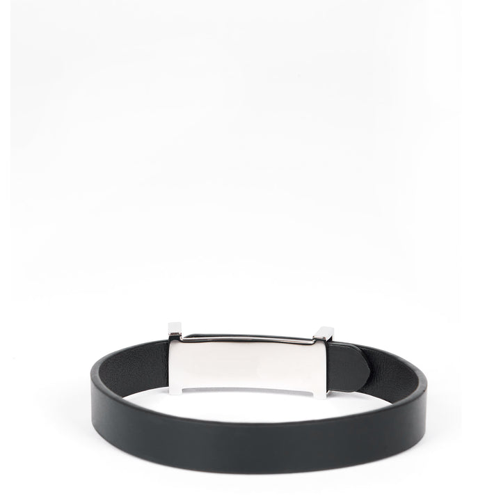 Paul Smith Buckle Leather Bracelet Black - Parasol Store