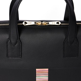 Paul Smith Signature Stripe Folio Bag Black - Parasol Store