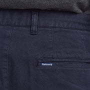 Barbour Washed Stretch Twill Tailored Fit Trouser Dark Navy - Parasol Store
