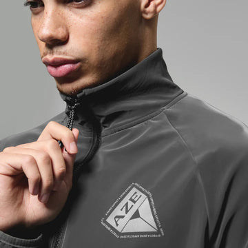 A Zero Effect Track Top Grey