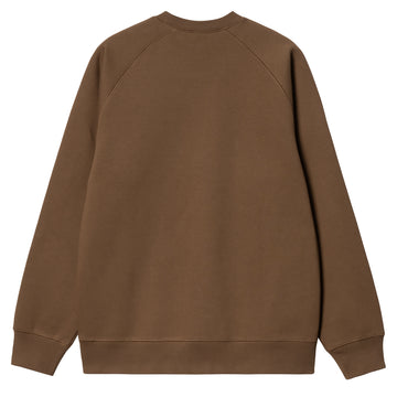 Carhartt WIP Chase Sweat Chocolate / Gold - Parasol Store