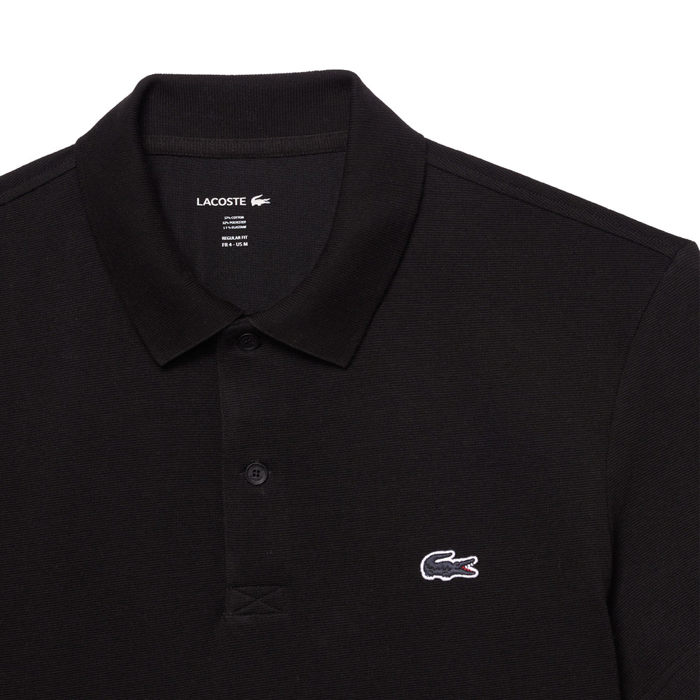 Lacoste Regular Fit Cotton Polo Shirt Black - Parasol Store