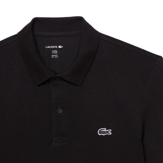 Lacoste Regular Fit Cotton Polo Shirt Black - Parasol Store