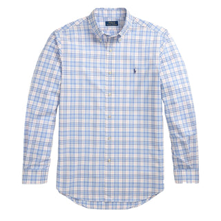 Polo Ralph Lauren Long Sleeve Sport Shirt Custom Blue Pink Multi - Parasol Store