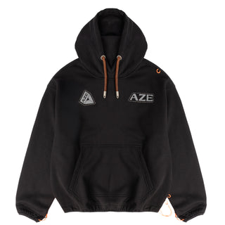 A Zero Effect Rope Hoodie Black